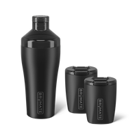 Cocktail Shaker + Rocks Bundle | Matte Black | 22/12oz
