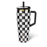Era 40oz | Black & White Checkered Tumbler | BrüMate