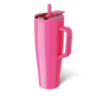 Era Flip 40 oz | Neon Pink | Covered Straw Tumblers | BrüMate