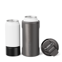 Hopsulator Trio | Black Stainless 12/16oz Can Cooler | BrüMate