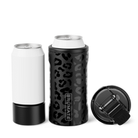 Hopsulator Trio | Onyx Leopard 12/16oz Can Cooler | BrüMate