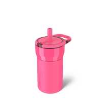 Leap Neon Pink Kids Tumbler with Straw | BrüMate