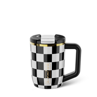 Müv 15oz | Black & White Checkered Mugs | BrüMate