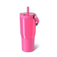 Resa Neon Pink: 25 oz Tumbler with Straw | BrüMate