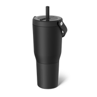 Resa Matte Black: 35 oz Tumbler with Straw | BrüMate