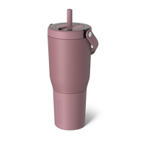 Resa Rose Taupe: 35 oz Tumbler with Straw | BrüMate