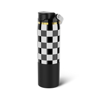 Rise 25oz | Black & White Checkered Tumbler | BrüMate