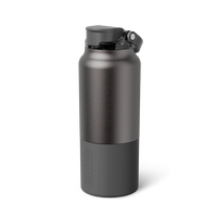 Rise 35oz | Black Stainless Leakproof Water Bottle | BrüMate