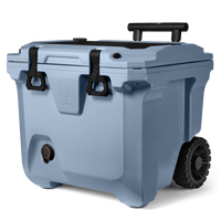 BrüTank 35-Quart Rolling Cooler | Denim