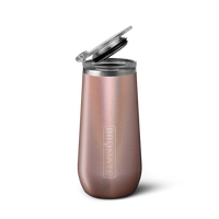 Insulated Champagne Flute (Glitter Rose Gold) - BruMate